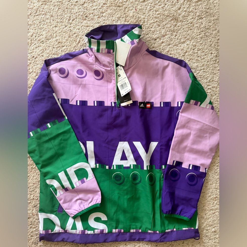 NWT- adidas x Classic Lego® Half-Zip Windbreaker Kids'
Youth 11-12